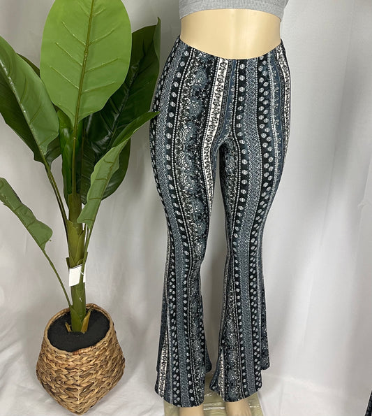 Blue Flared Pants
